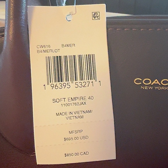 Coach Dark Brown Leather Satchel - Picture 2 of 4